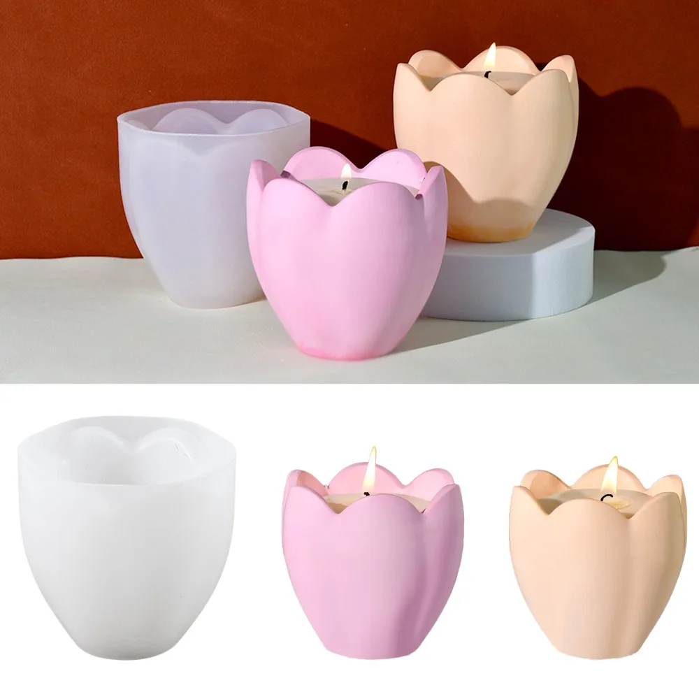 Candle Making Ideas - Lale Mumluk Silikon Kalıplar Çiçek Reçine