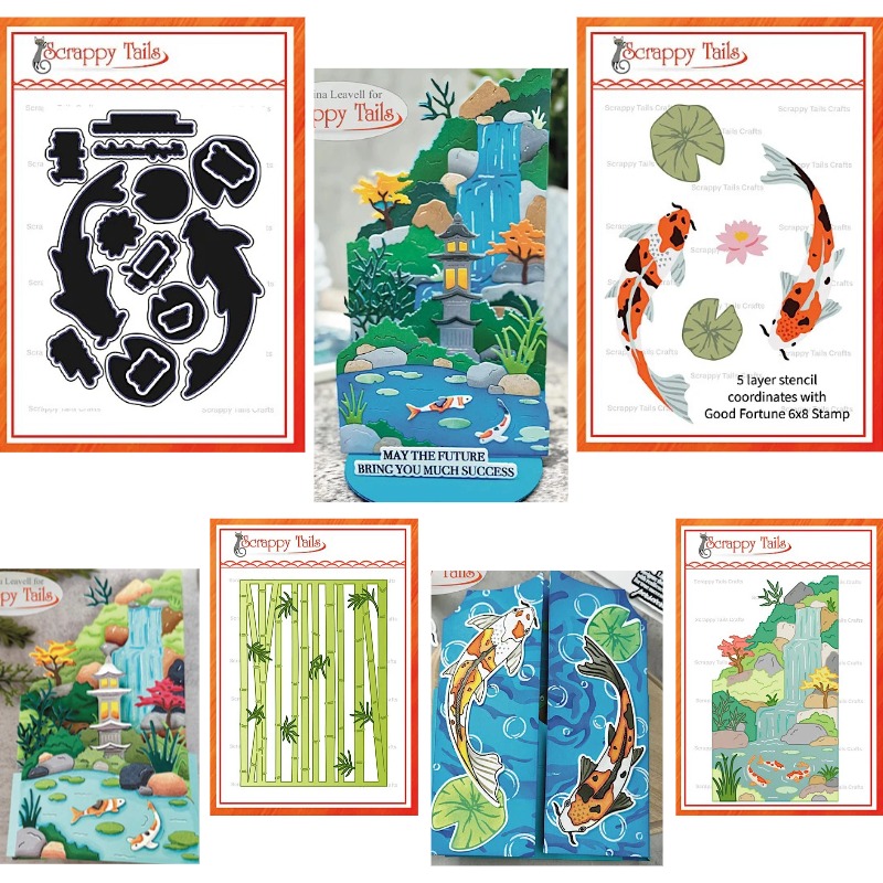 Candle Making Books - Ragonflies Bambu Havuzu Koi Balığı Metal
