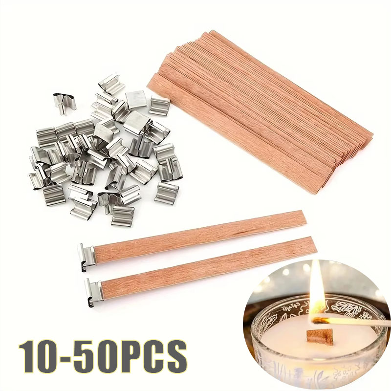 Wood Wick Crackle - 1-5 Torba Çıtırdayan Ahşap Mum Fitilleri