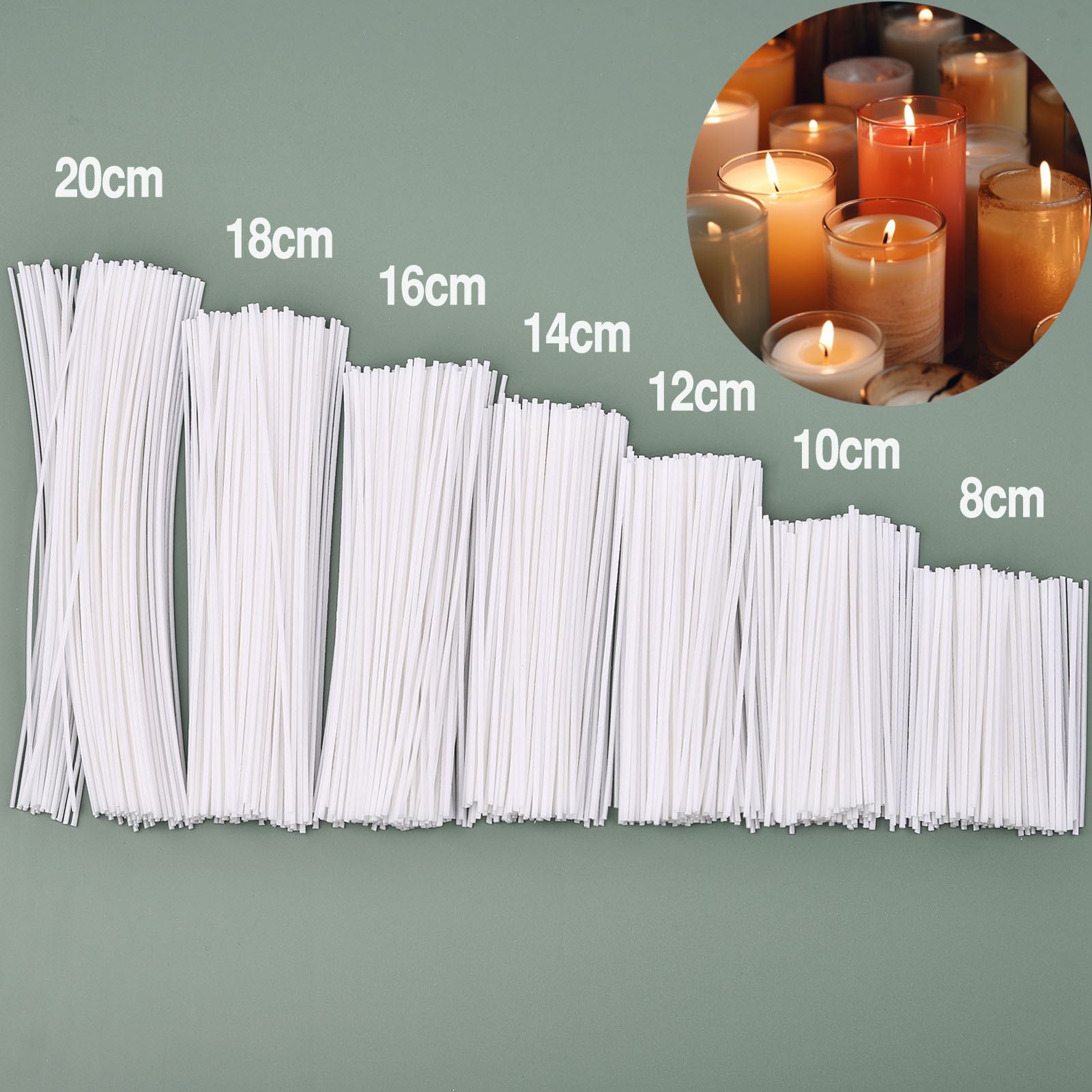 Candle Making Instructions - 30-100 adet/Set mumlu pamuk mum fitilleri