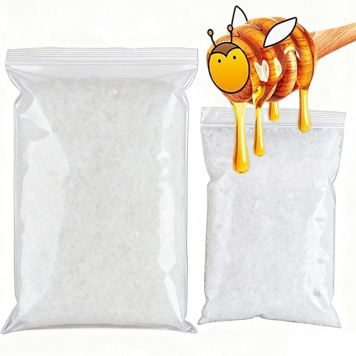 Candle Making Ideas - 200g-1000g Beyaz Balmumu Saf Doğal Granül