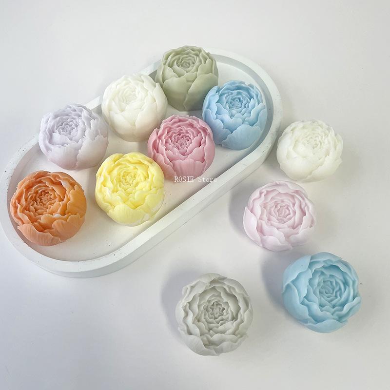 Candle Making Ideas - 3D şakayık çiçek silikon kalıp aromaterapi
