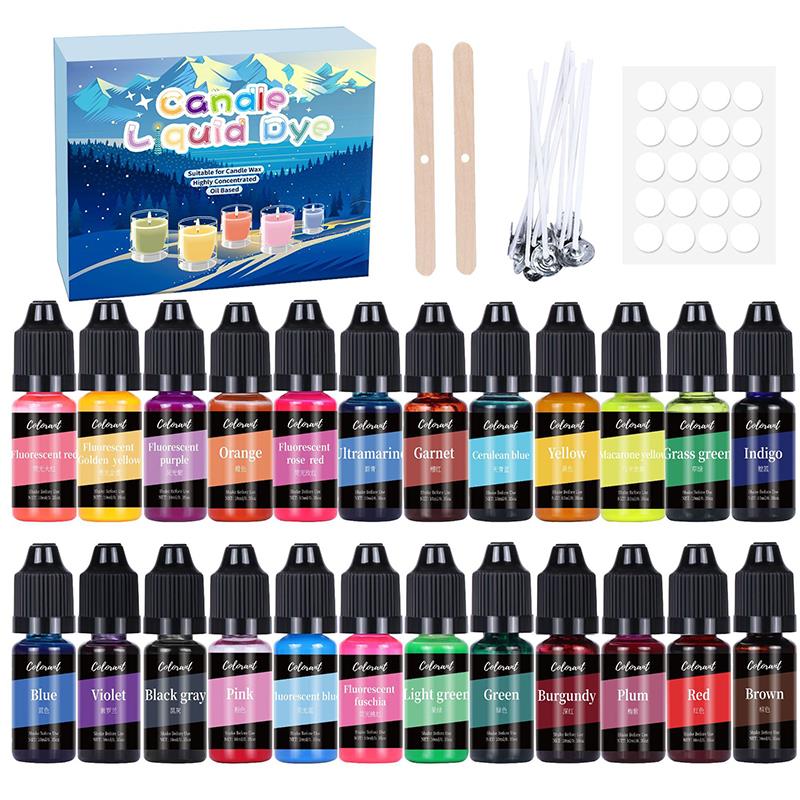 Candle Making Instructions - 20/24 Renk Mum Boyaları Pigment Seti