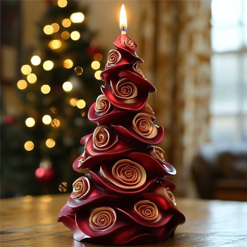 Candle Making Ideas - 3D Noel Ağacı Mum Silikon Kalıp