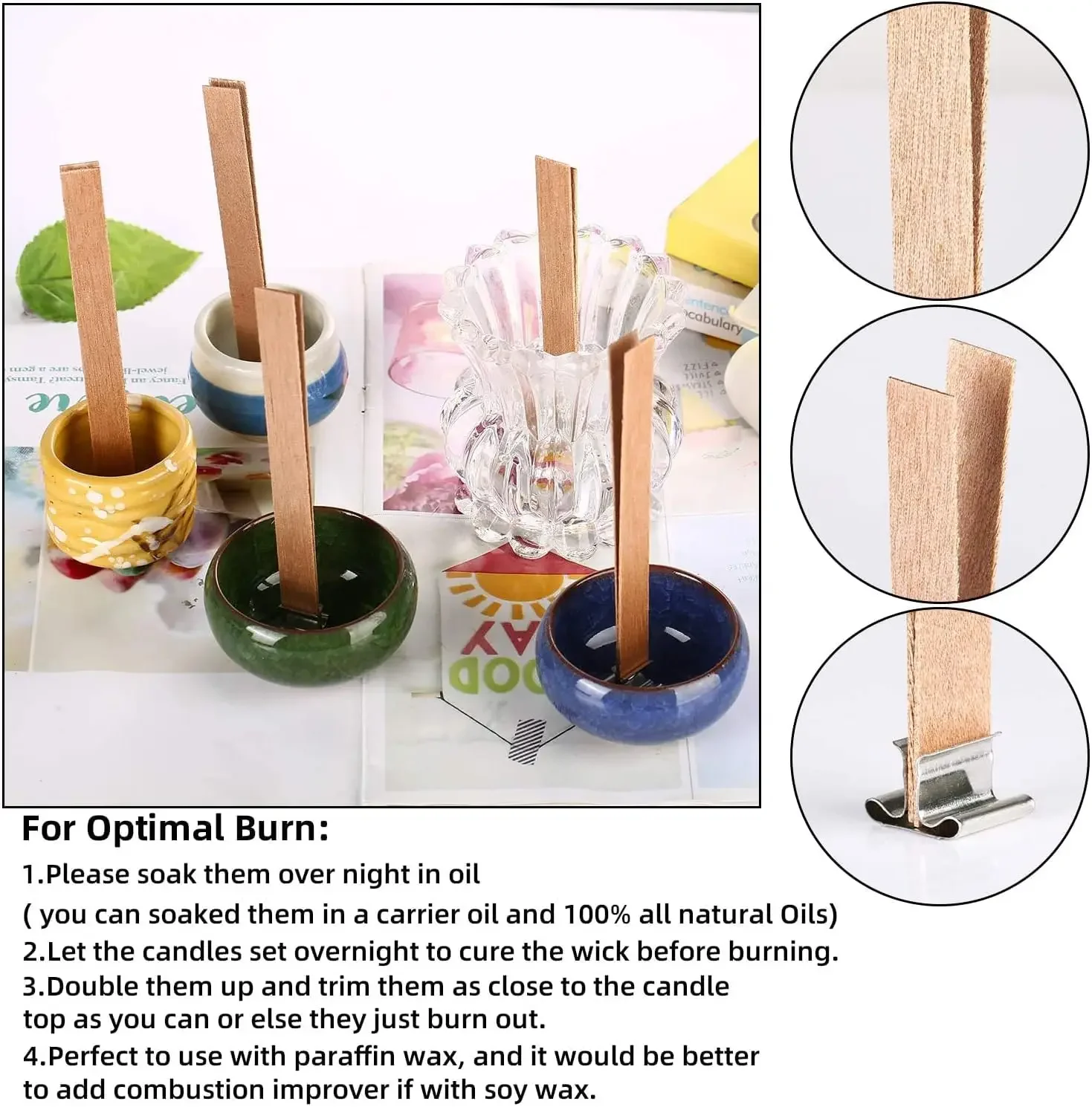 1-5 Torba Çıtırdayan Ahşap Mum - Wood Wick Crackle incelemesi ve fiyatı