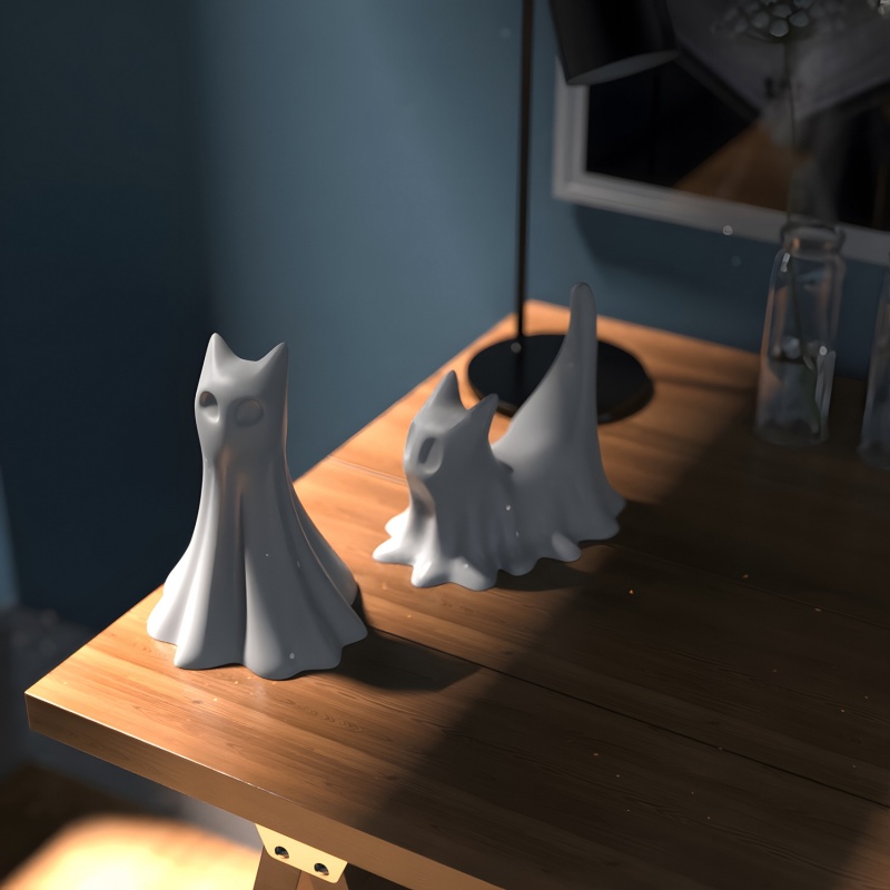 Hayalet Kedi Cadılar Bayramı M - Candle Making Ideas incelemesi ve fiyatı