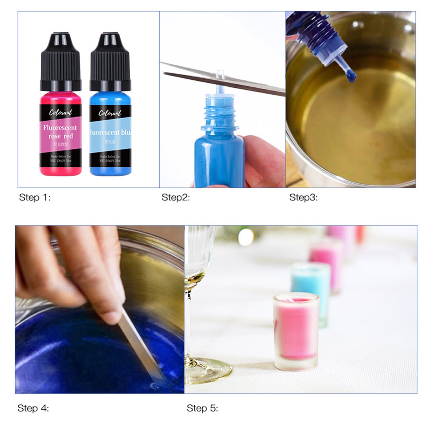 Mum Boyaları Kiti Sıvı Renklen - Candle Making Instructions incelemesi ve fiyatı