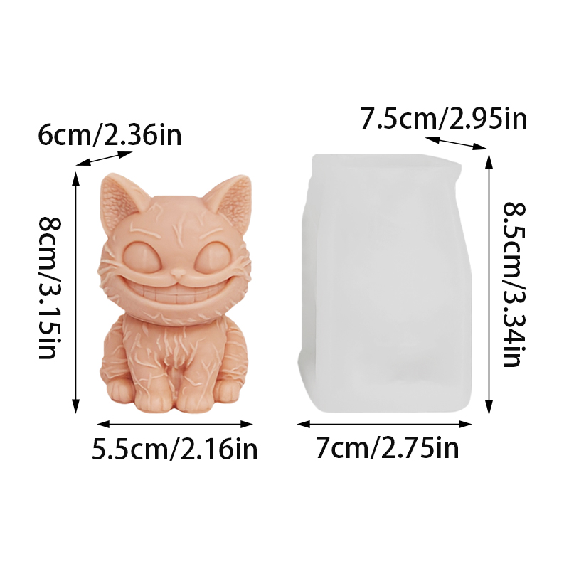 3D Oturan Kedi Şeklinde Mum ve - Candle Making Ideas incelemesi ve fiyatı