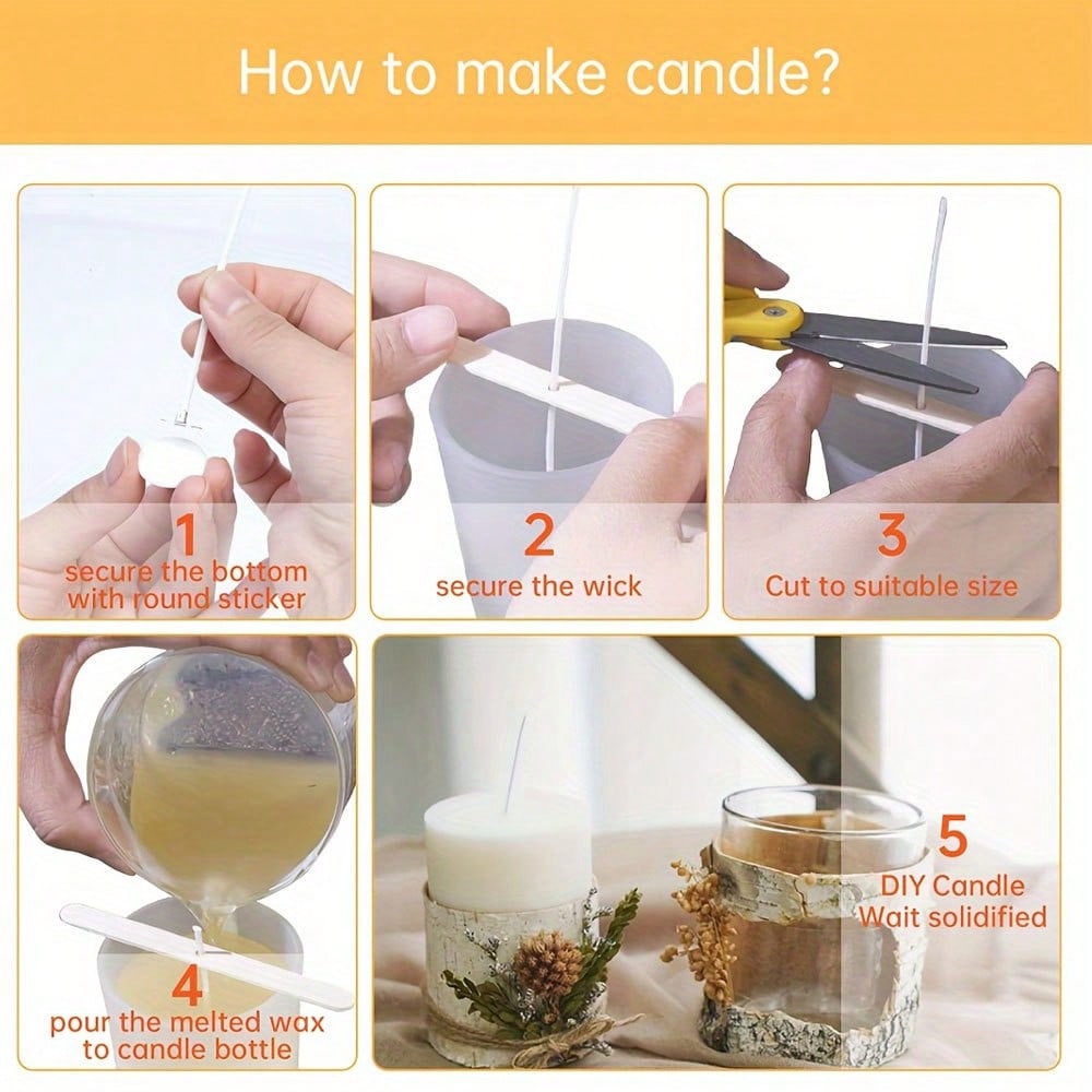 5/10/20/30/50 adet Ahşap Mum F - Candle Making Instructions incelemesi ve fiyatı