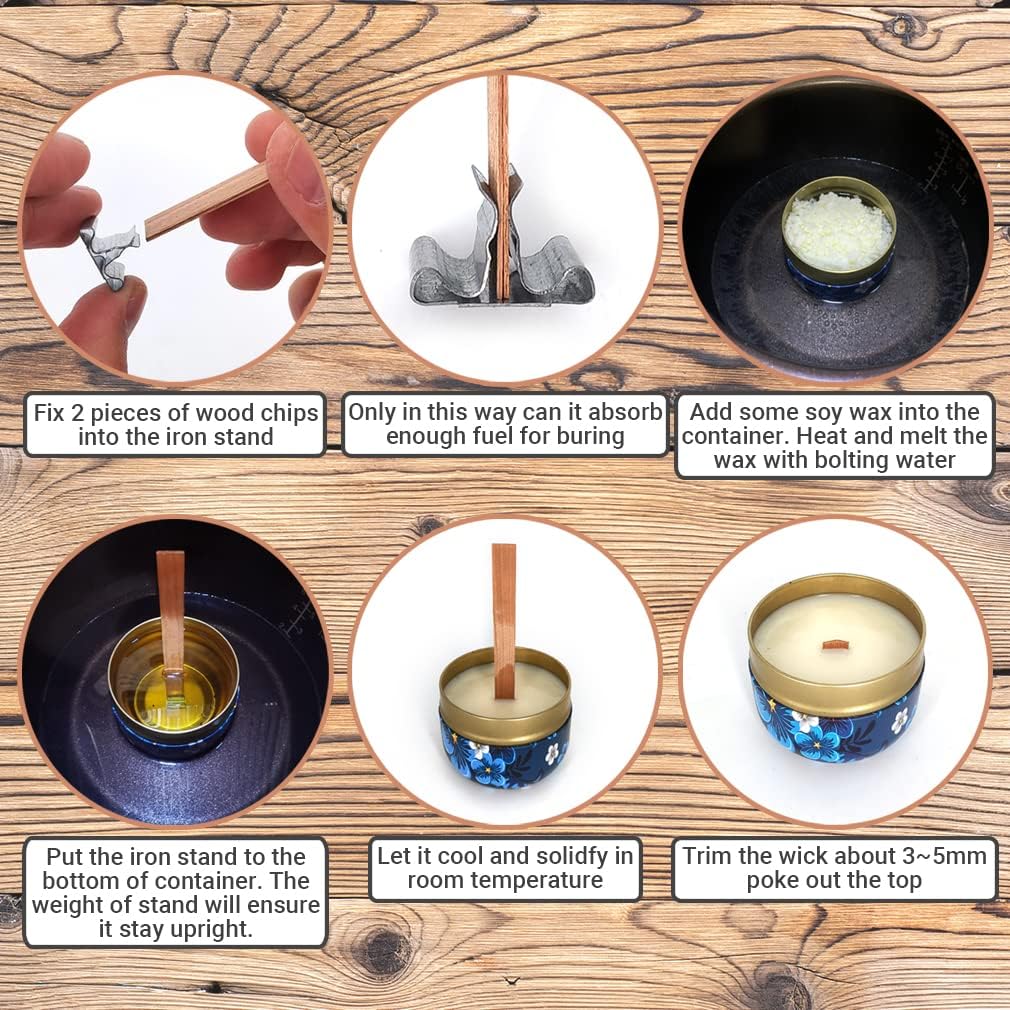 1-5 torba ahşap mum fitilleri  - Wood Wick Crackle incelemesi ve fiyatı
