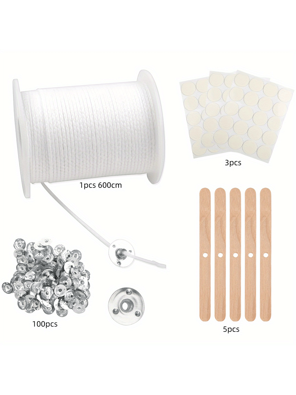 200 ft Mum Fitili - 100 Metal  - Candle Making Instructions incelemesi ve fiyatı