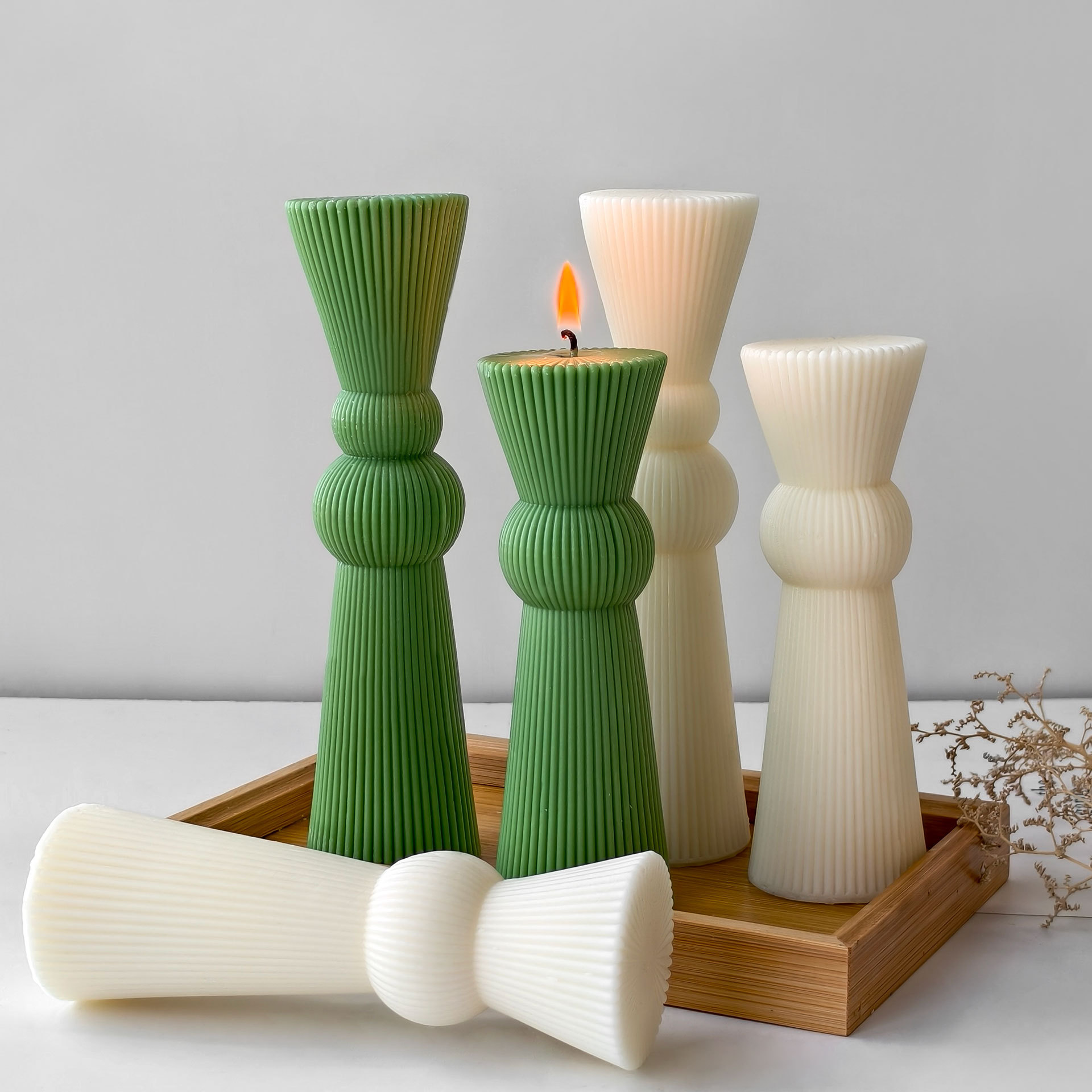 DIY Uzun Çubuk Çizgili Sütun M - Candle Making Ideas incelemesi ve fiyatı